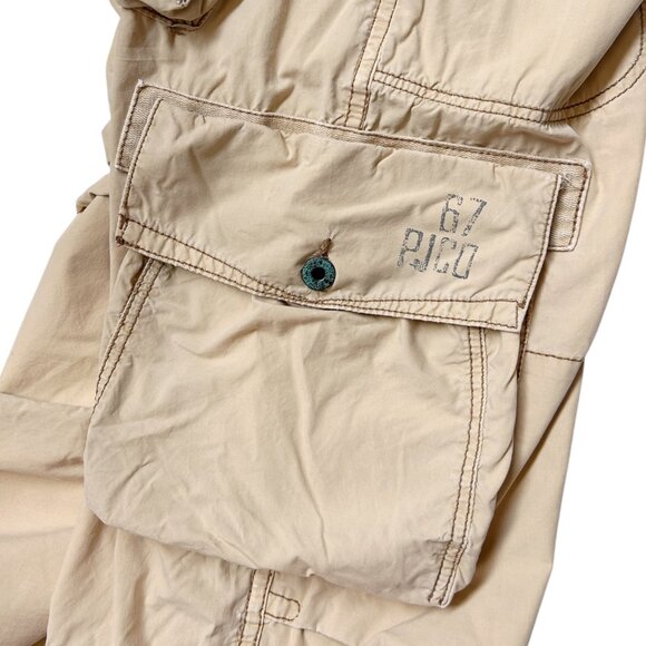 90s Vintage Polo Jeans Co Cargo Pants Baggy Utility Ralph Lauren Pockets Straps. - Picture 7 of 8